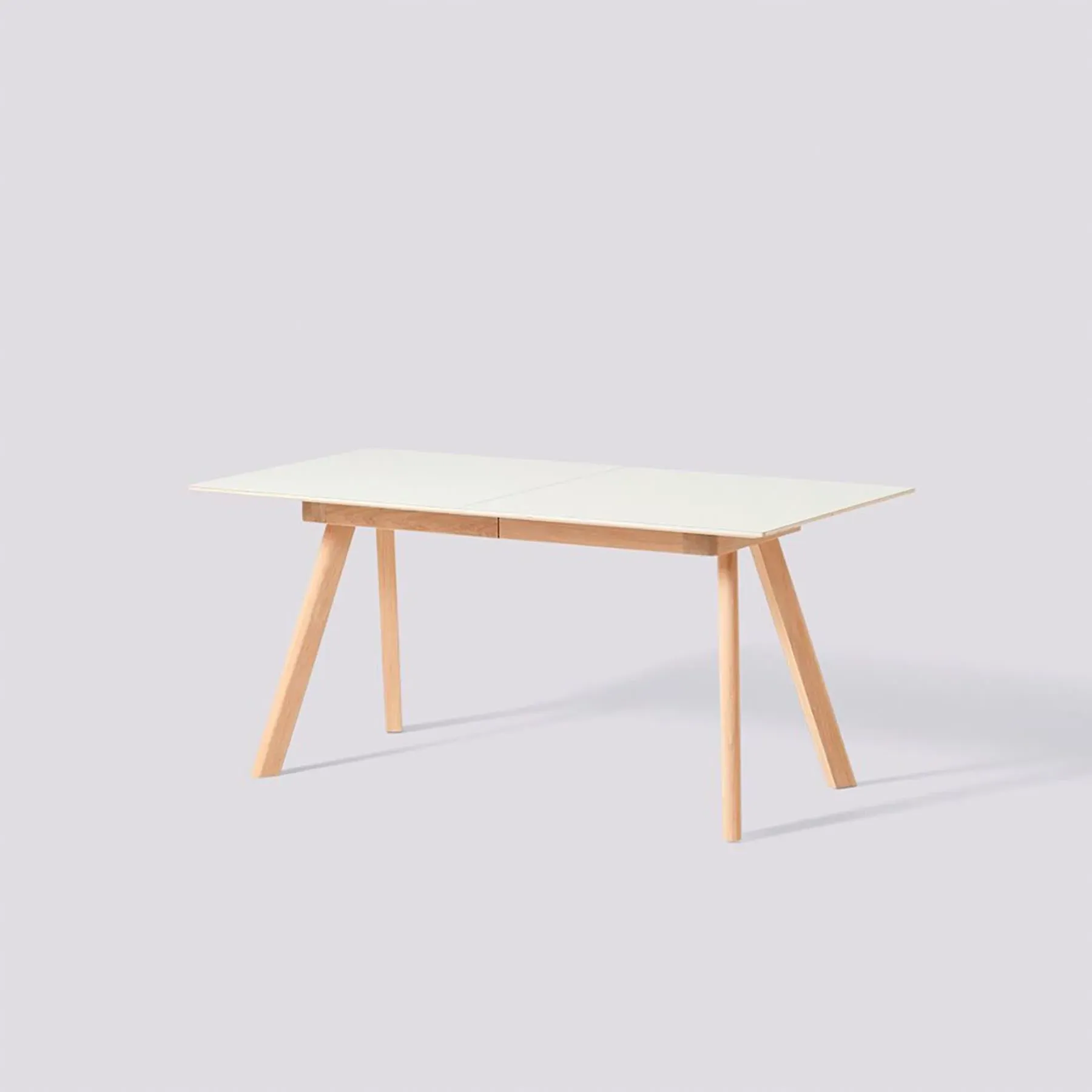 Small Extendable Dining Table - White, Oak image