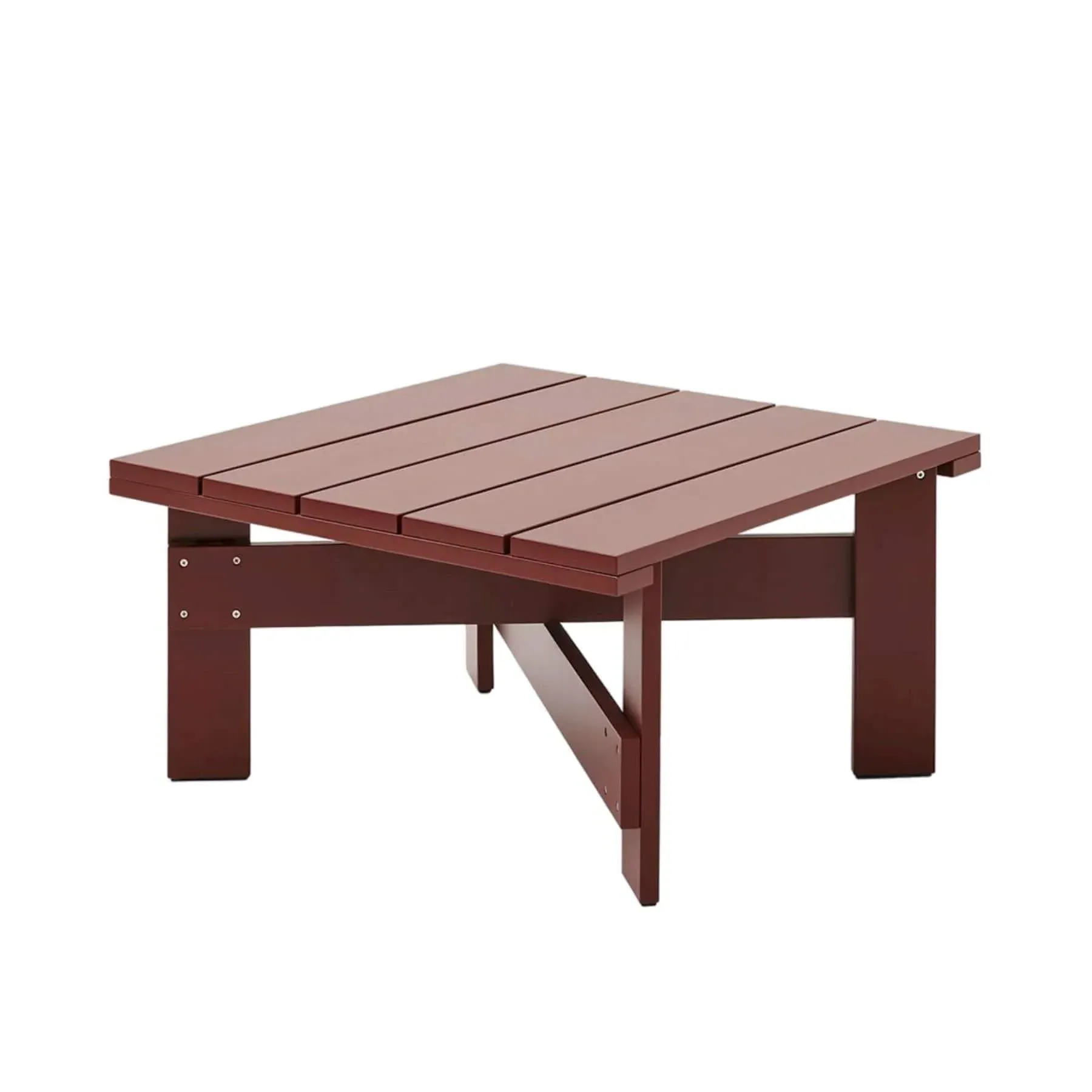 Small Low Table with Crossbars - Black, Pine