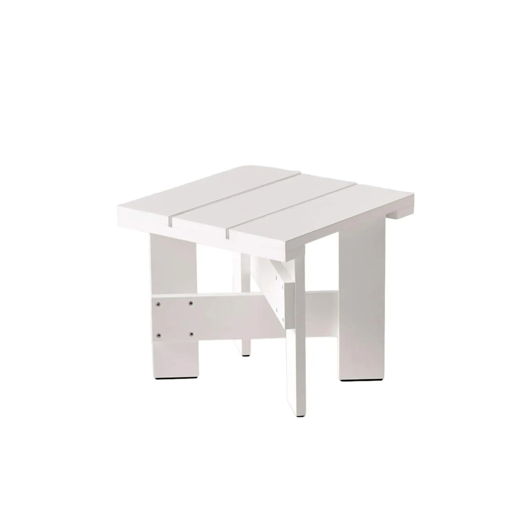 Small Low Table with Crossbars - Black, Pine