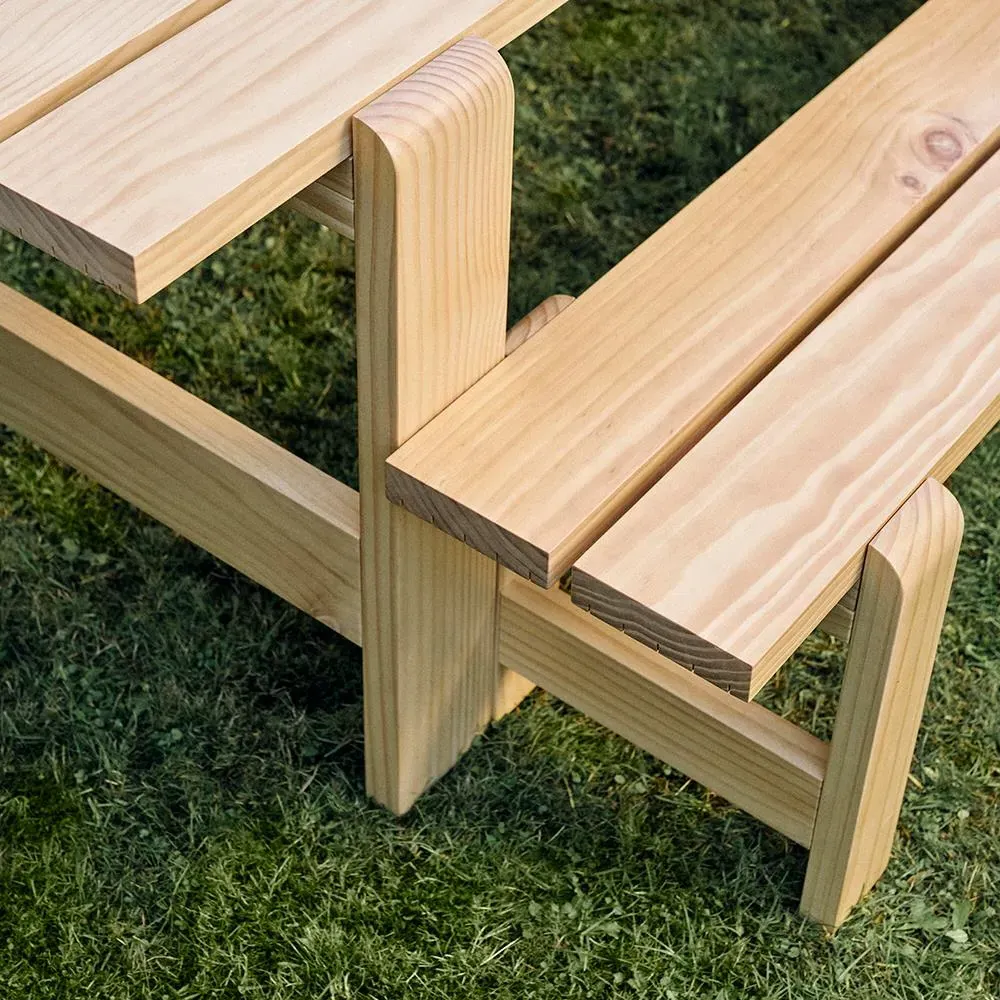Small Outdoor Dining Table - Pinewood, Pine