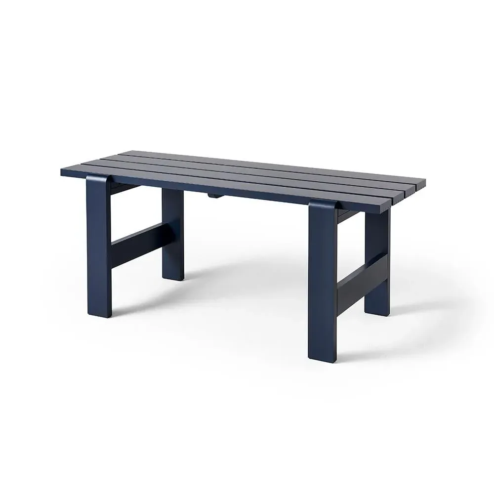 Small Outdoor Dining Table - Steel Blue, Pine