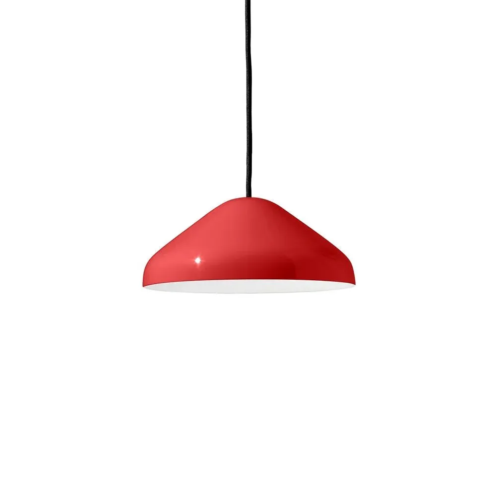 Small Pendant Light with LED - Red, Steel