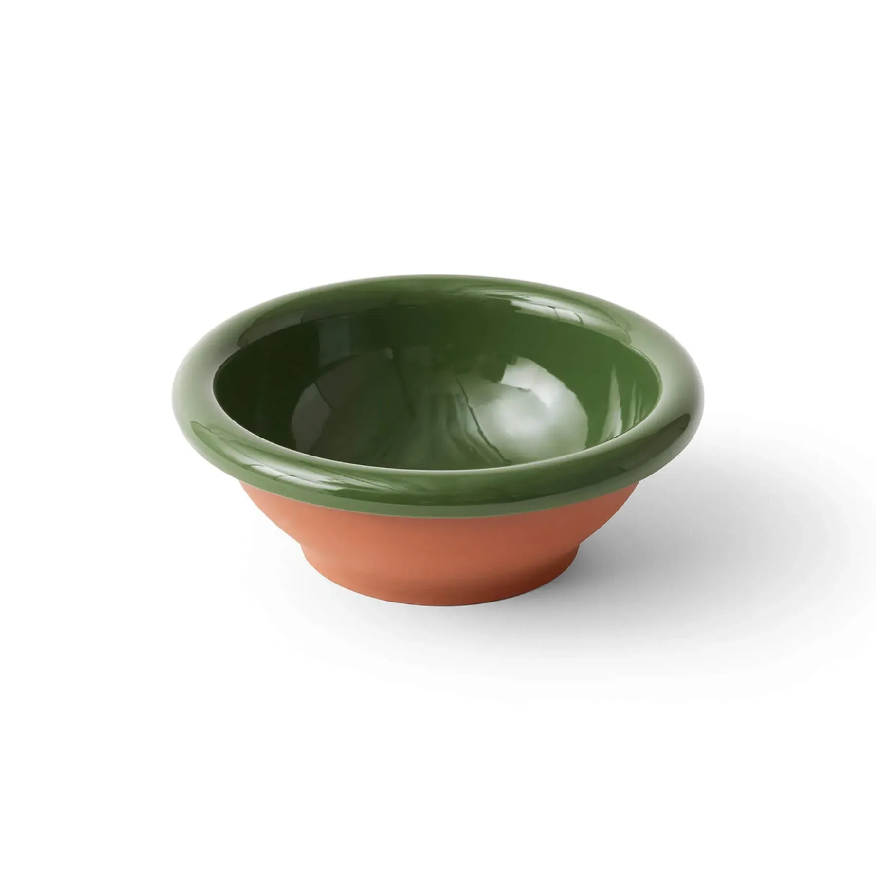 Small Salad Bowl - Green, Terracotta