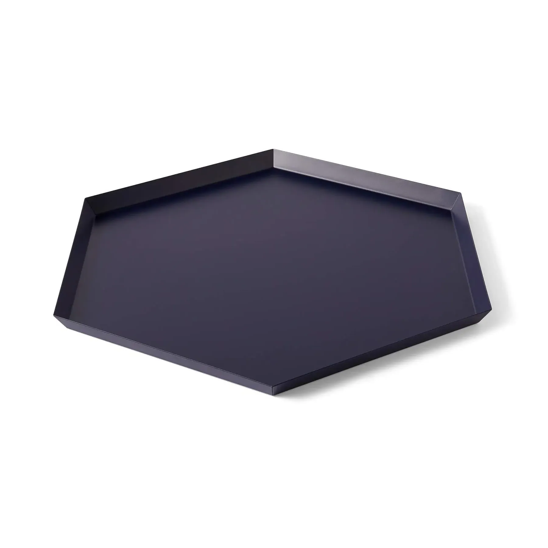 Small Serving Tray Geometric - Dusty Blue, Steel