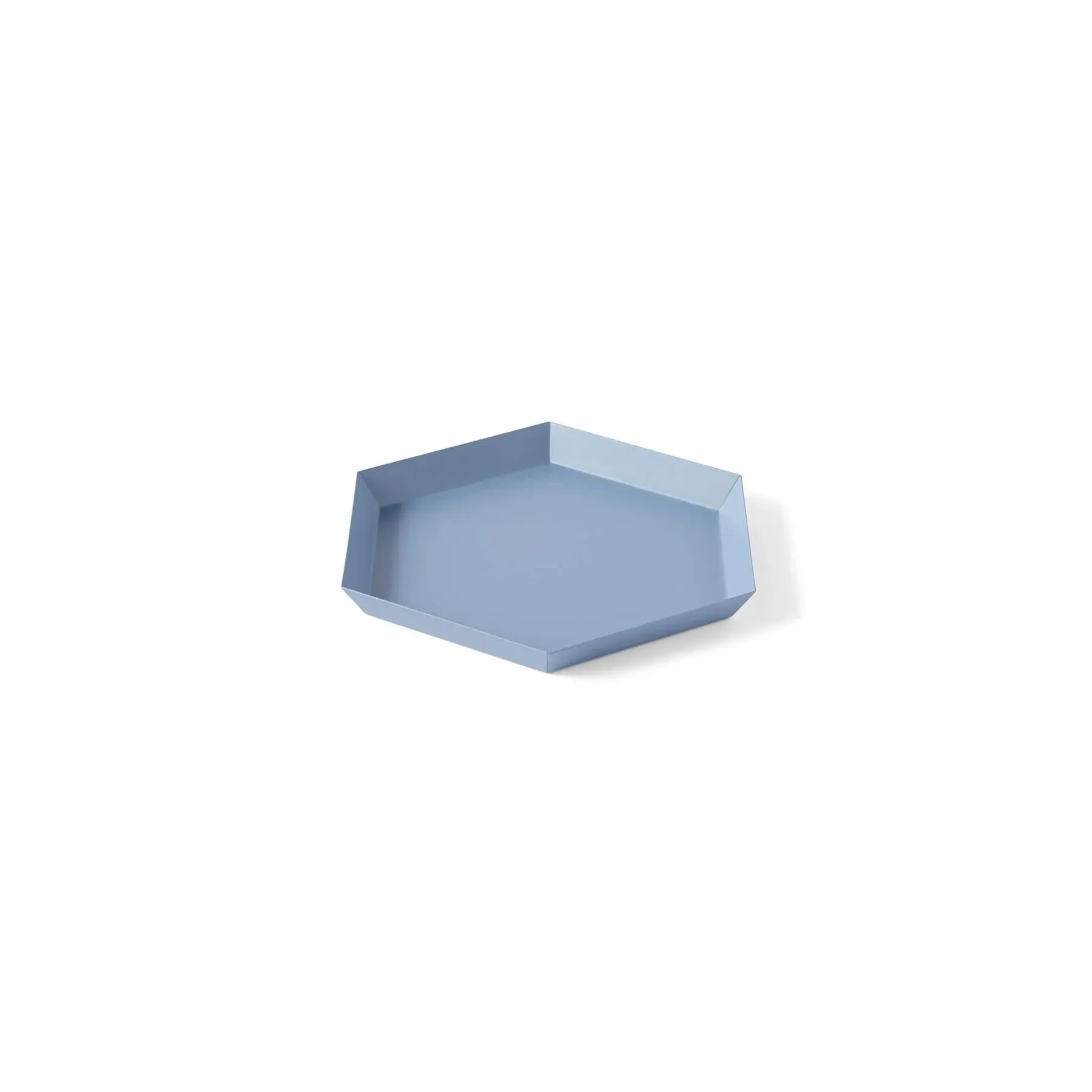 Small Serving Tray Geometric - Dusty Blue, Steel