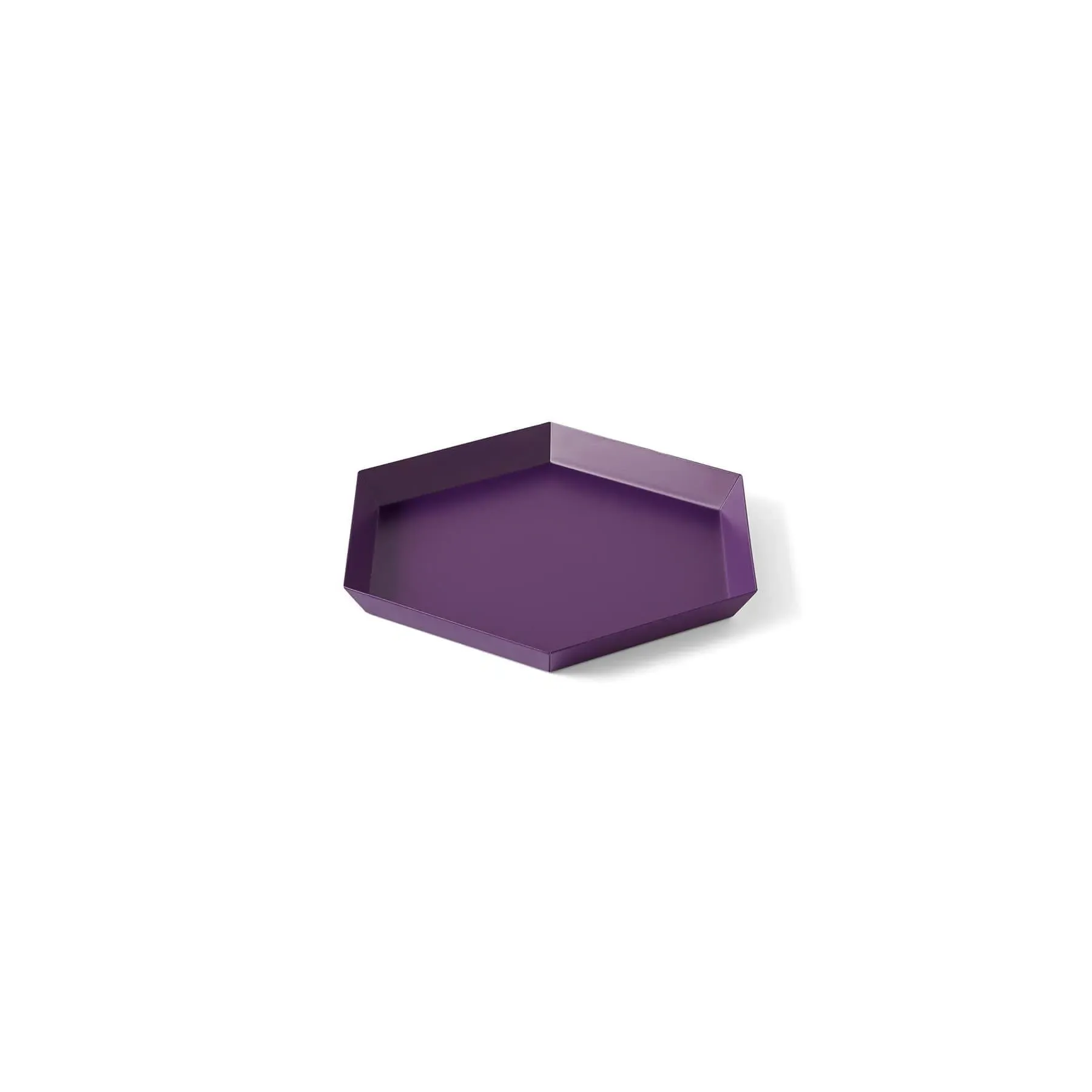 Small Serving Tray Geometric - Purple, Steel