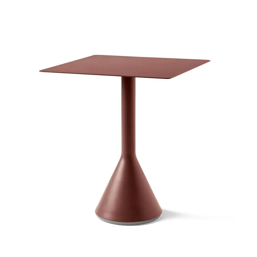 Small Square Dining Table - Iron Red, Steel