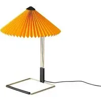 Small Table Lamp with Dimmer - Yellow, Cotton