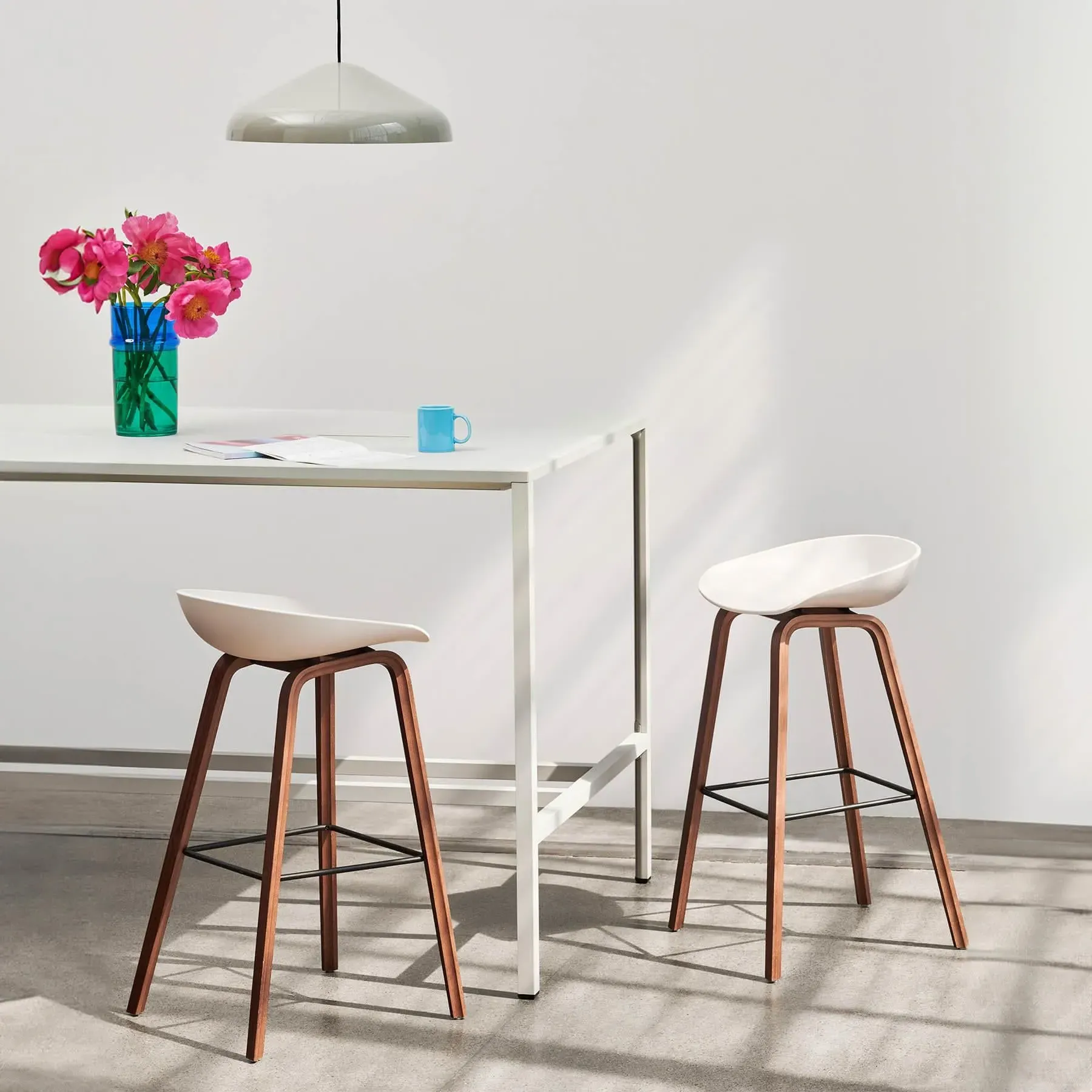 Small Vase Hand-Blown - Pink Blue, Recycled Glass