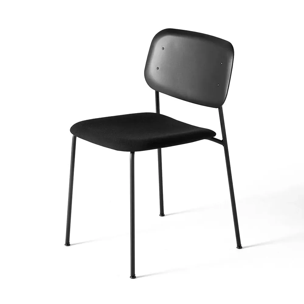 Soft Edge 45 Upholstered Dining Chair - Black