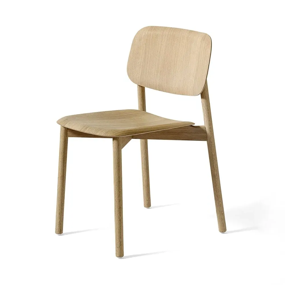 Soft Edge 60 Dining Chair - Dusty Green, Oak
