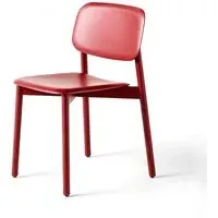 Soft Edge 60 Dining Chair - Fall Red, Oak