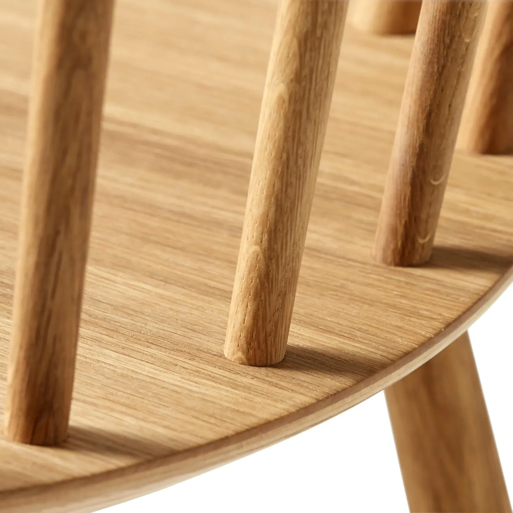 Spindle Back Dining Chair - Grey, Beech