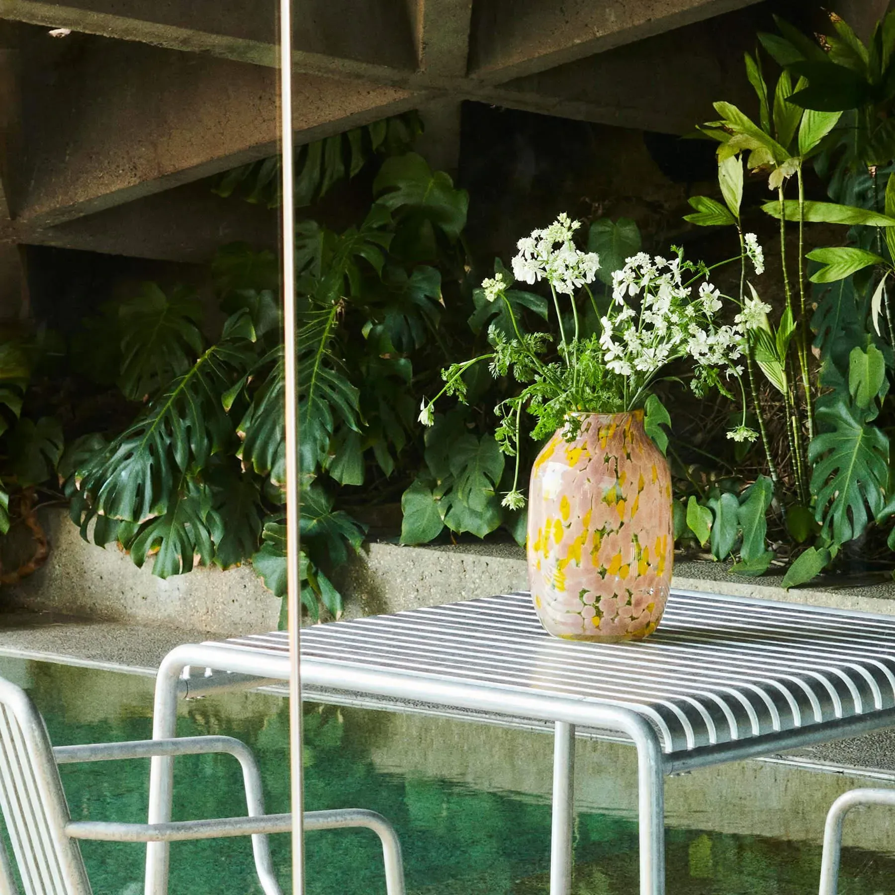 Splash Medium Vase - Blue, Glass