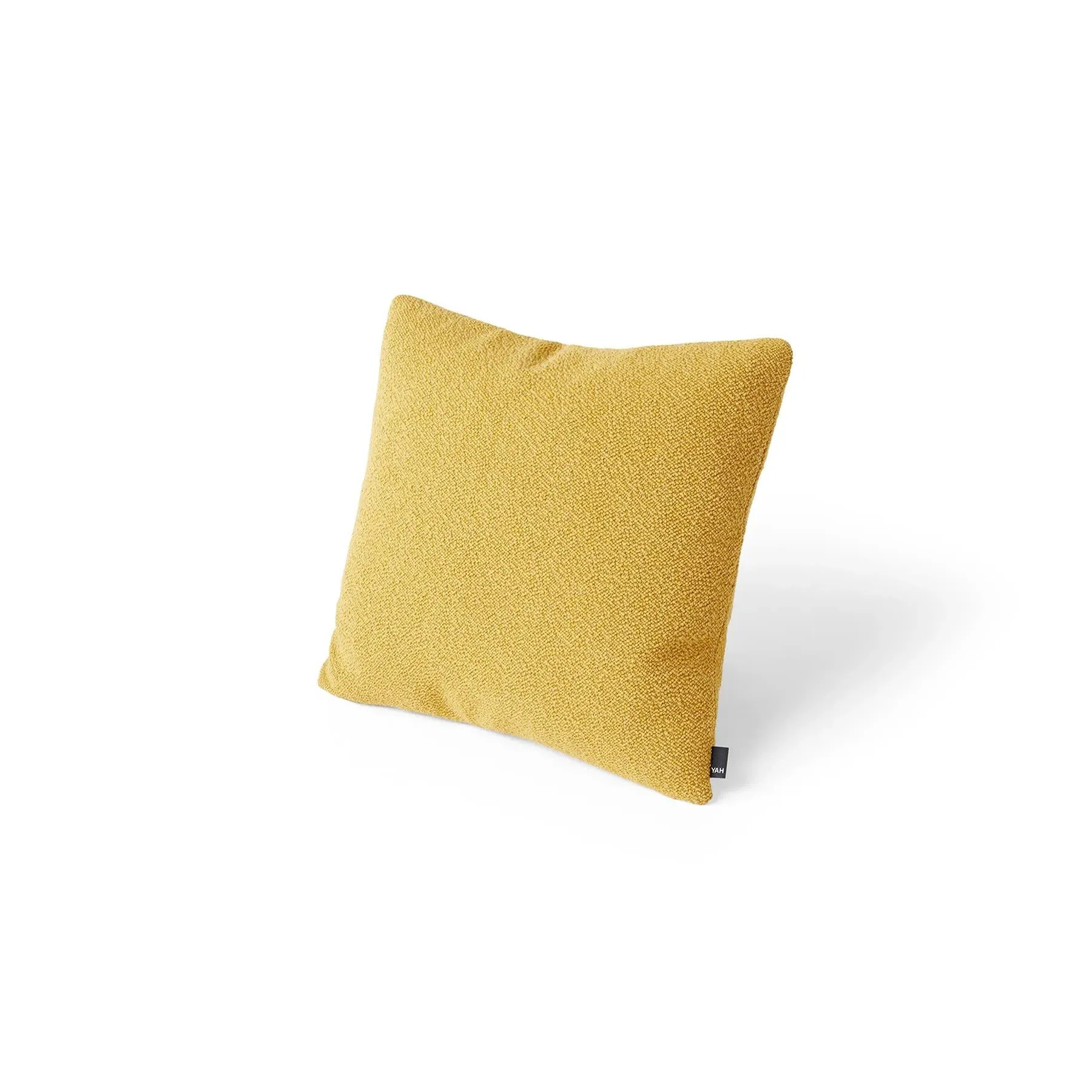 Square Cushion with Feather Fill - Mimosa, Bouclé