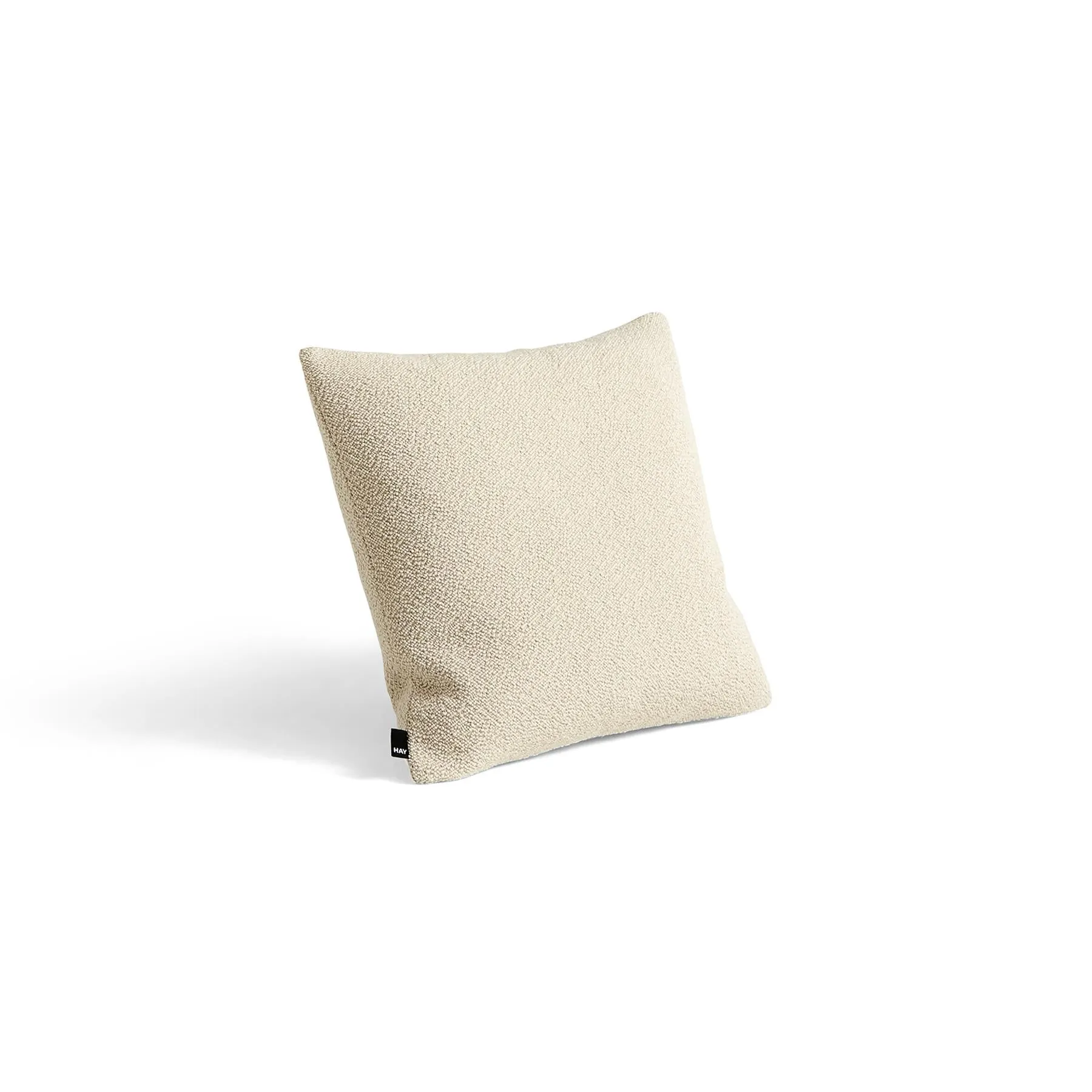 Square Cushion with Feather Fill - Sand, Bouclé