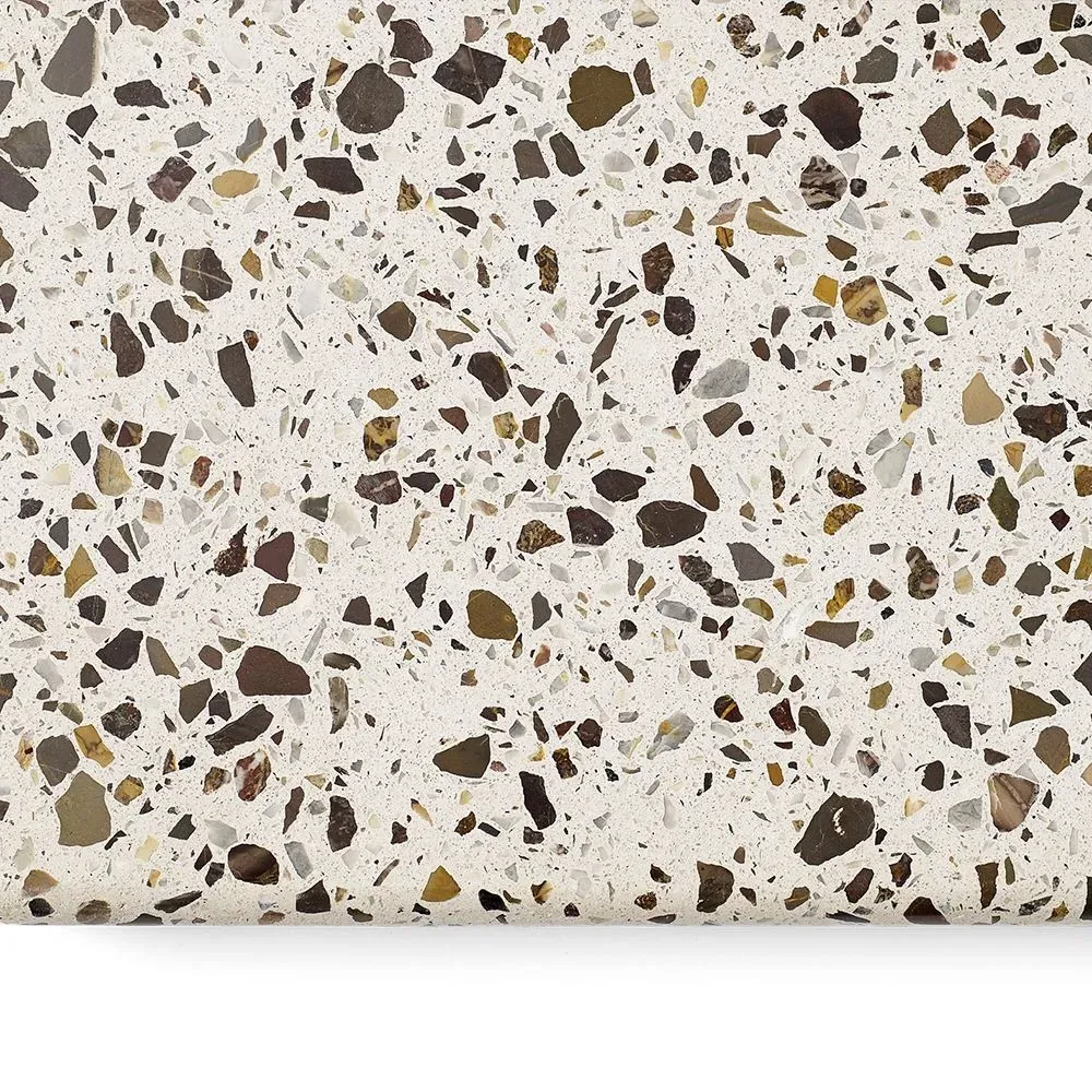 Square Dining Table - Red, Terrazzo