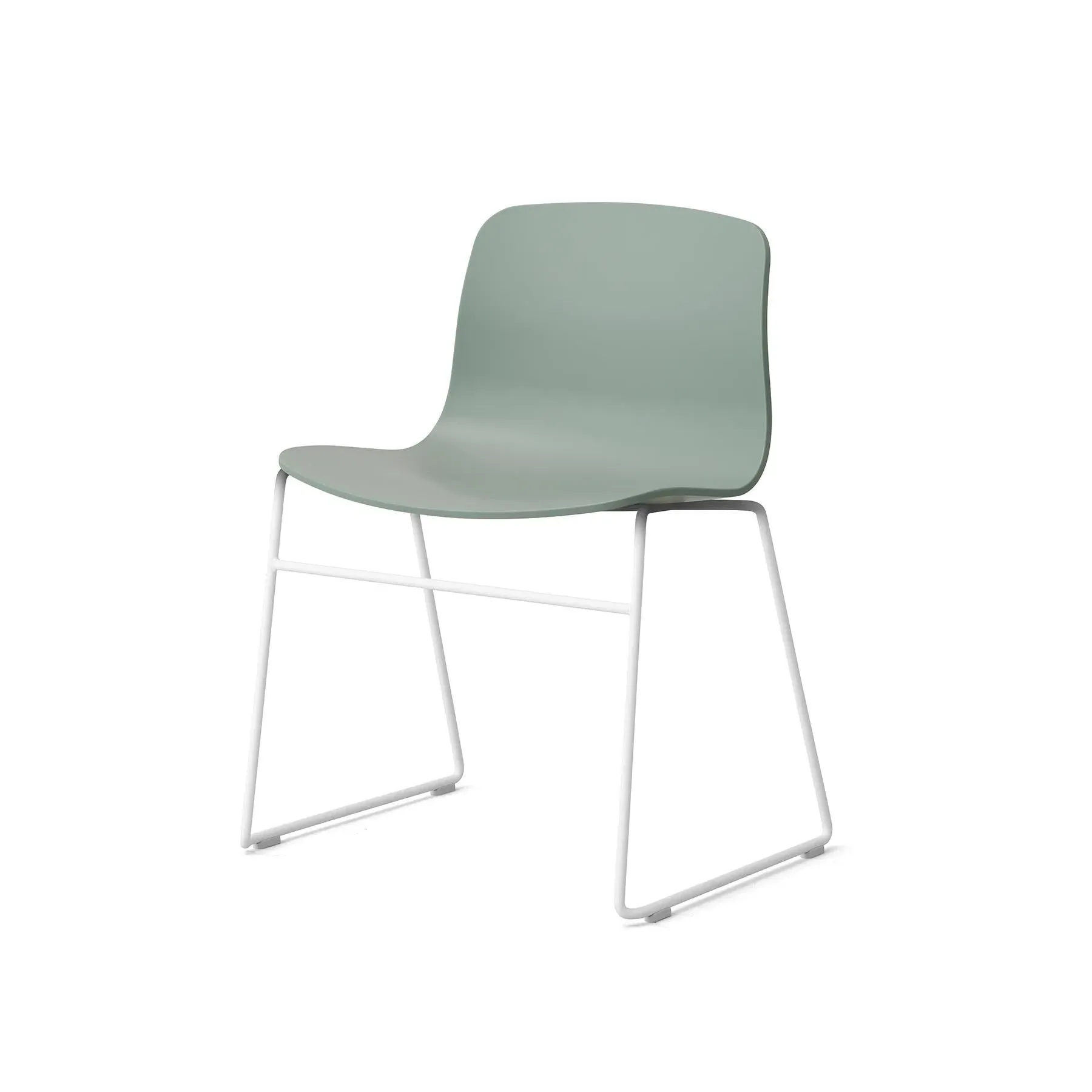 Stackable Dining Chair - Green, Polypropylene
