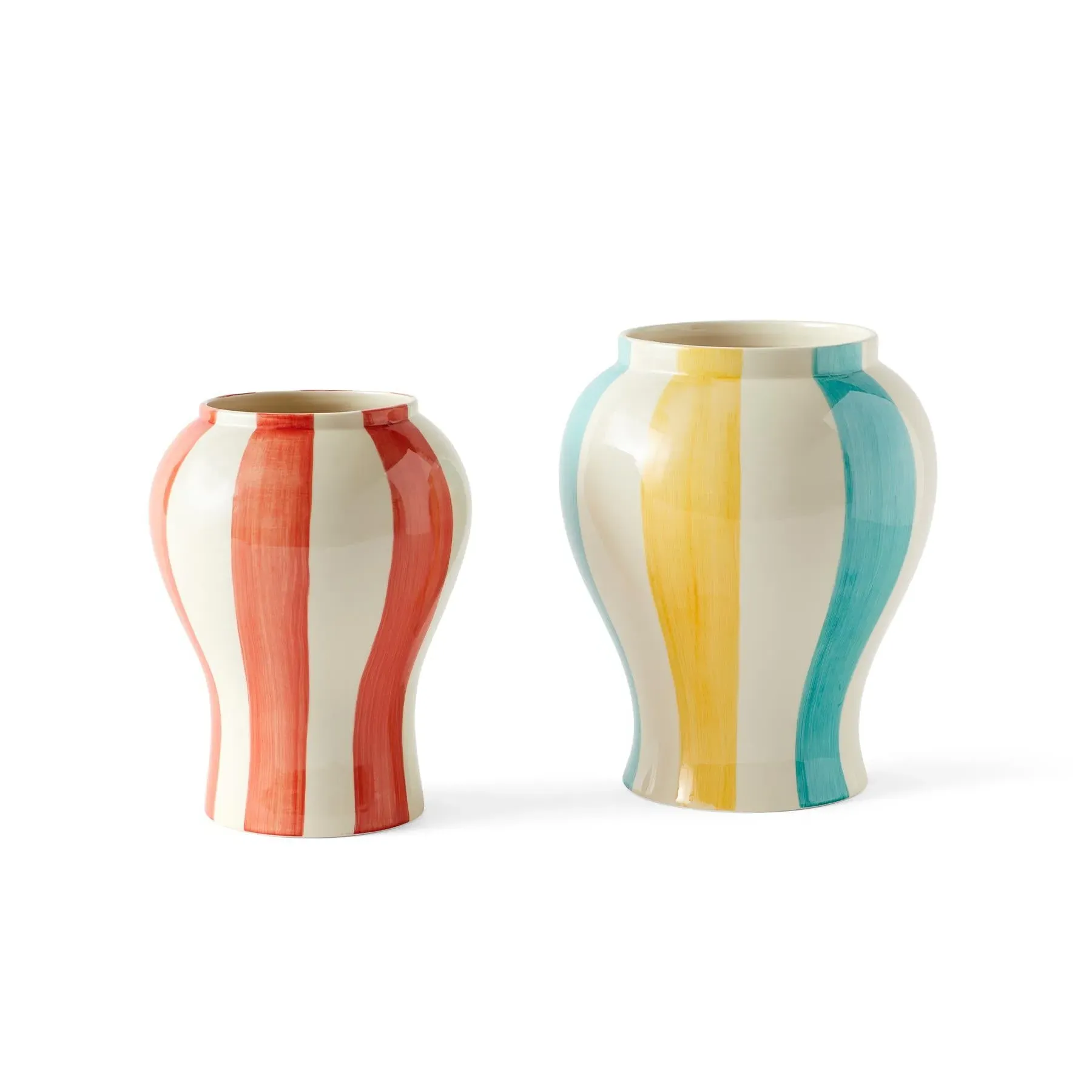 Stripe Vase - Red, Stoneware