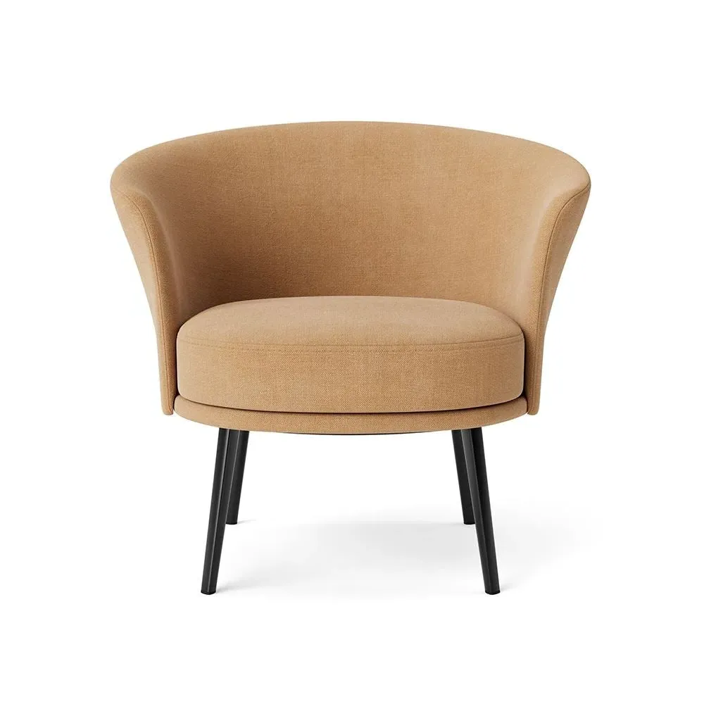 Swivel Chair with Rounded Back - Aluminium image