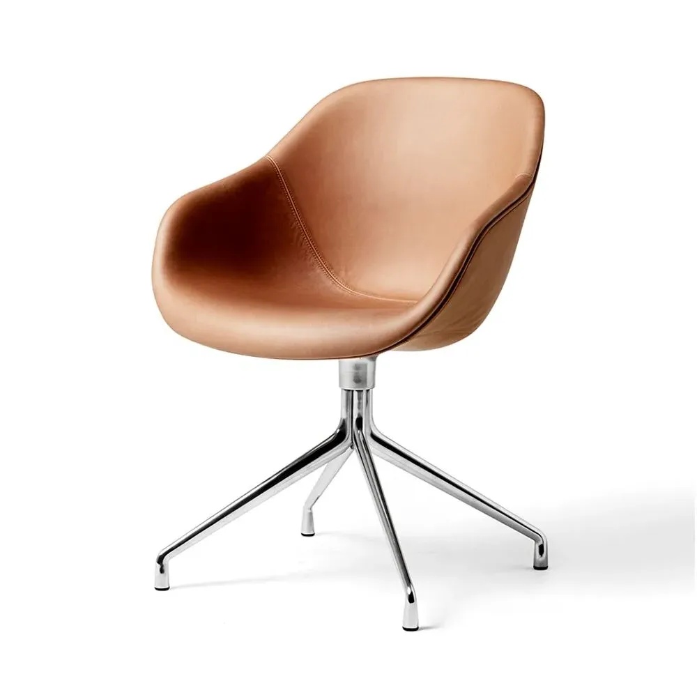 Swivel Dining Chair - Nougat, Upholstered