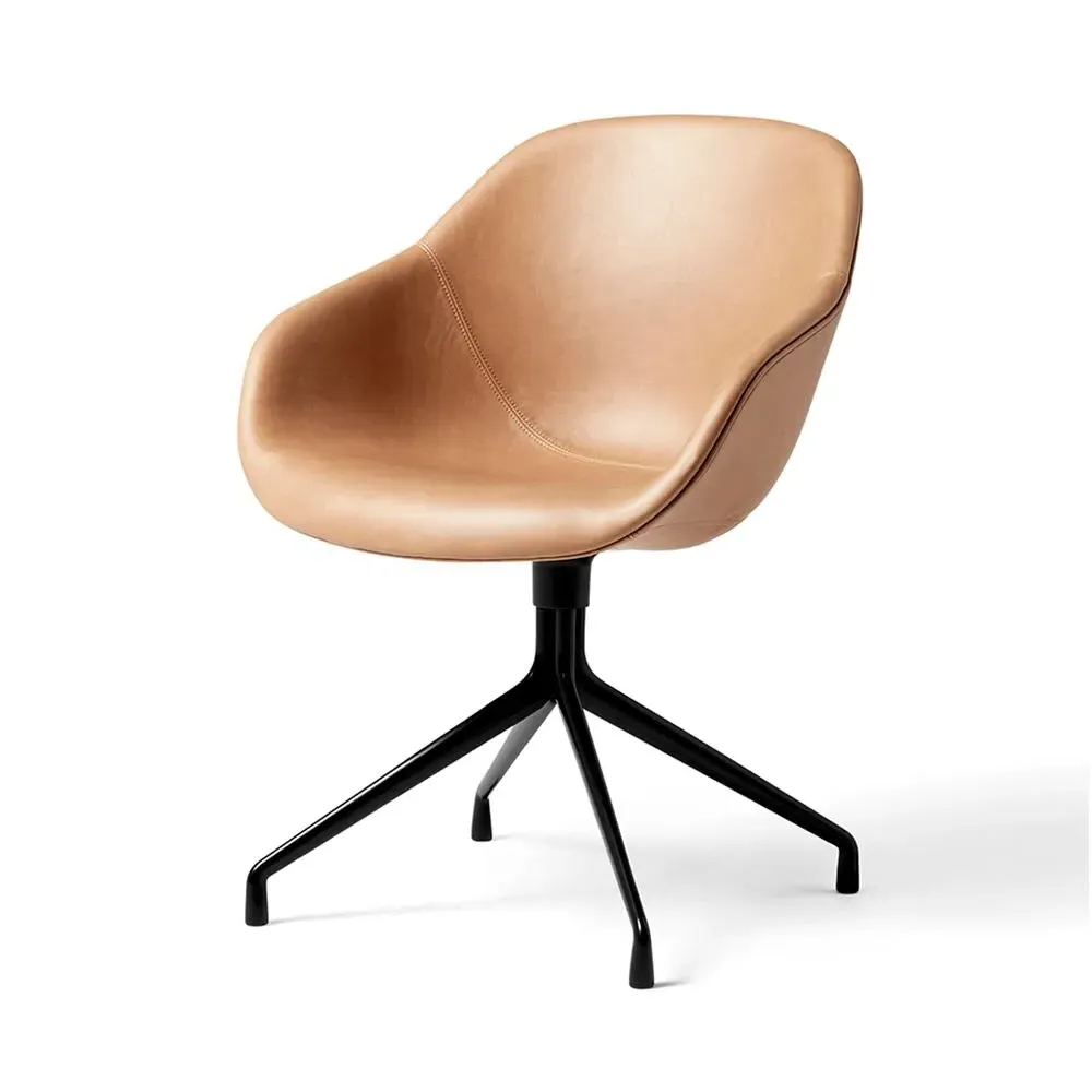 Swivel Dining Chair - Nougat, Upholstered