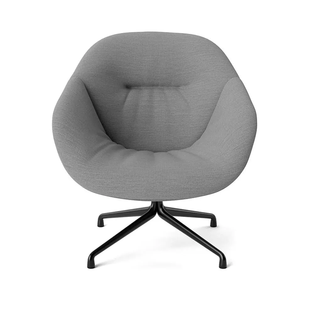 Swivel Lounge Chair - Black Aluminium