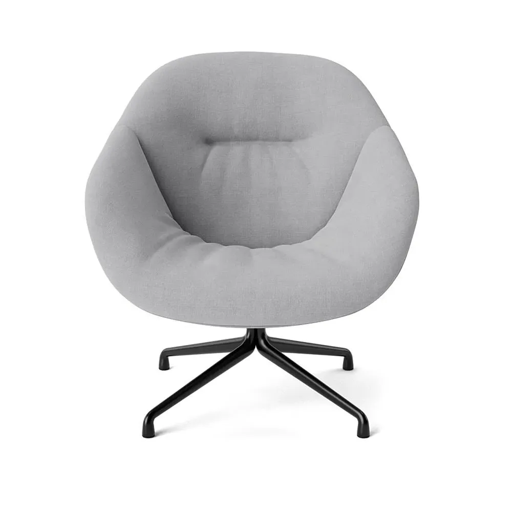 Swivel Lounge Chair - Black Aluminium