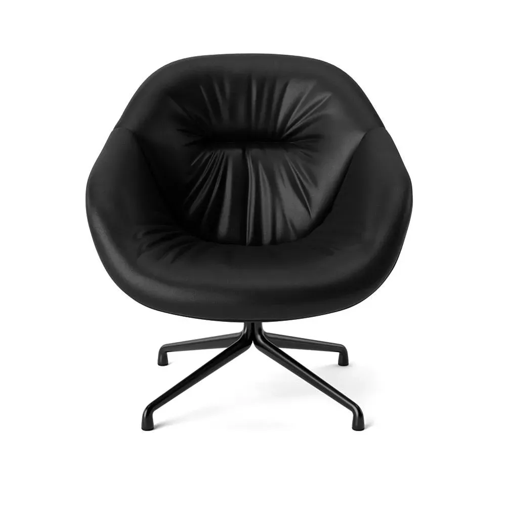 Swivel Lounge Chair - Black Aluminium