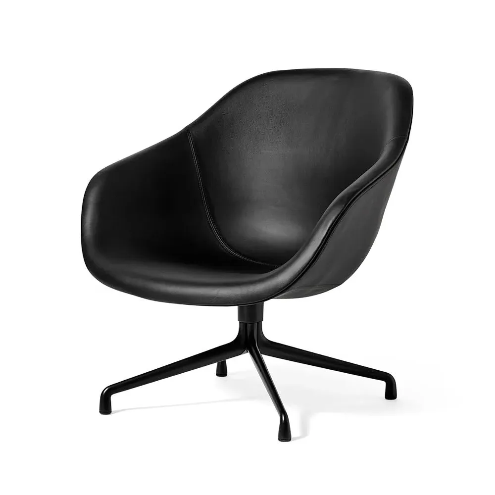 Swivel Lounge Chair - Black Aluminium