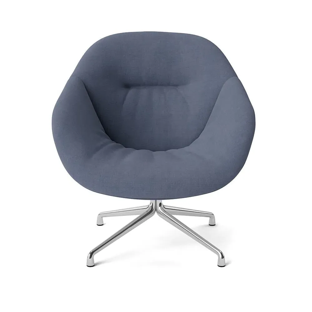 Swivel Lounge Chair - Black Aluminium