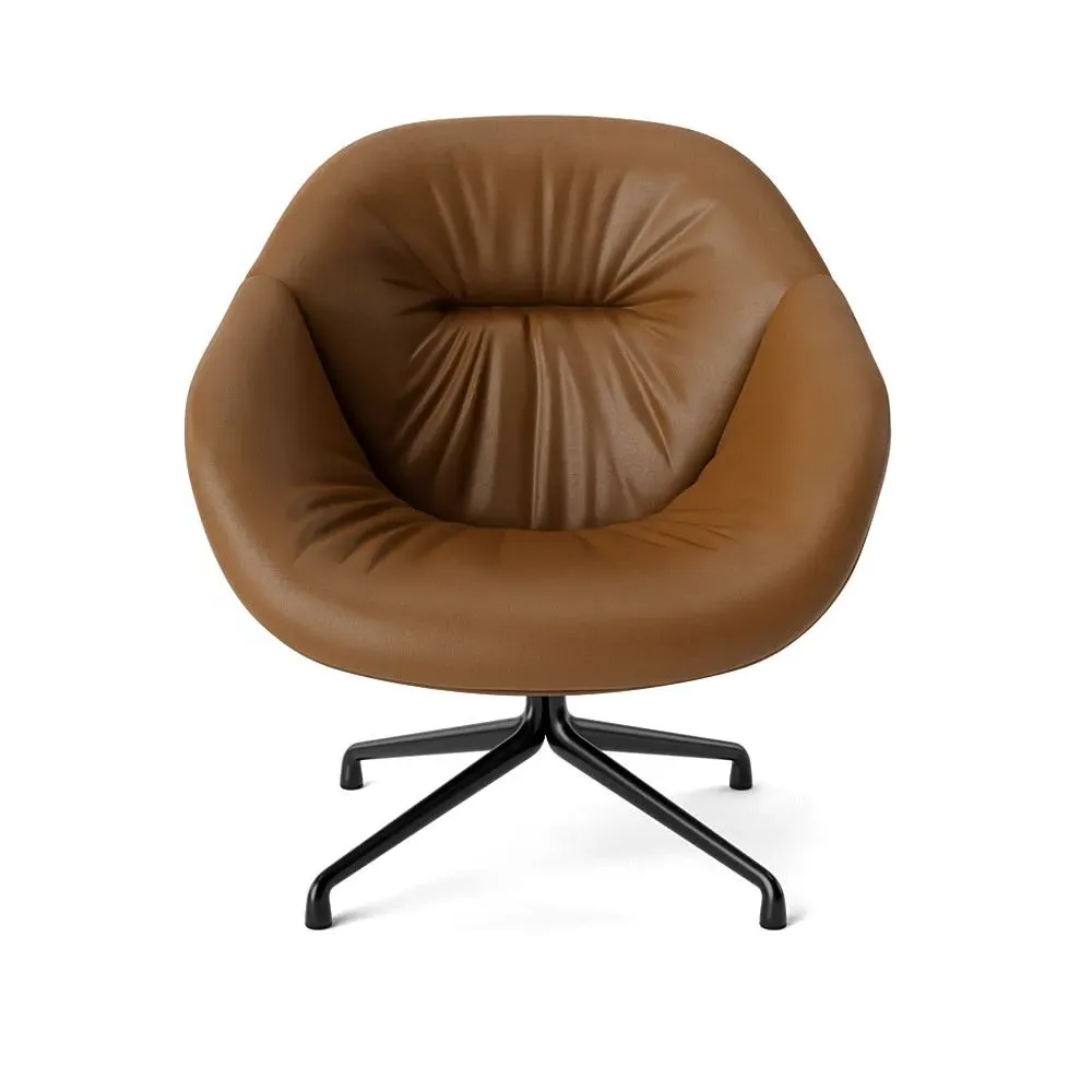 Swivel Lounge Chair - Black Aluminium