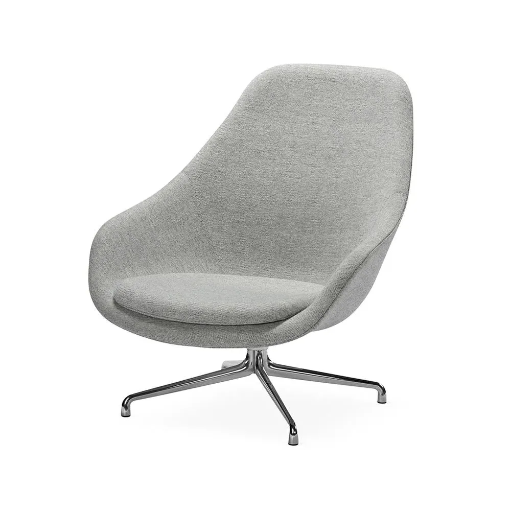 Swivel Lounge Chair - Grey, Fabric image