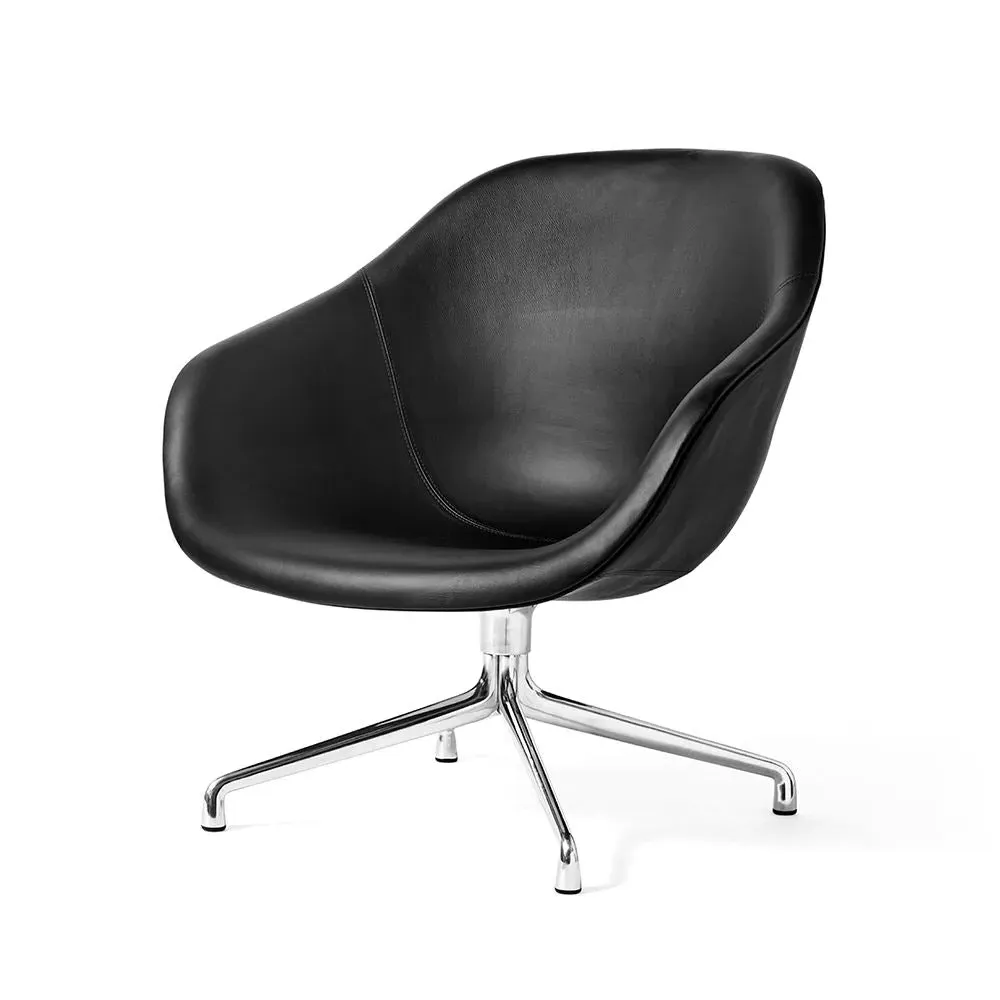Swivel Lounge Chair - Polished Aluminium