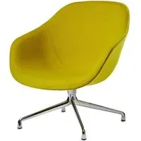 Swivel Lounge Chair - Polished Aluminium