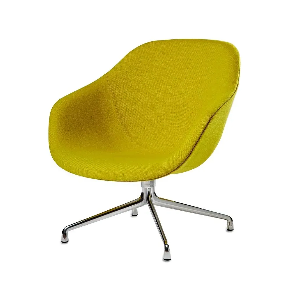 Swivel Lounge Chair - Polished Aluminium