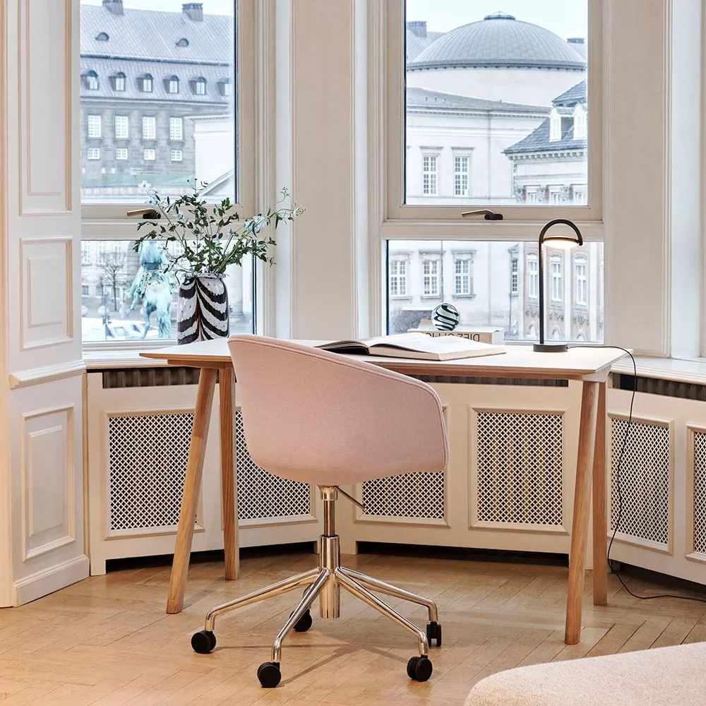 Swivel Office Chair with Gas Lift - Cognac