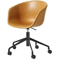 Swivel Office Chair with Gas Lift - Cognac