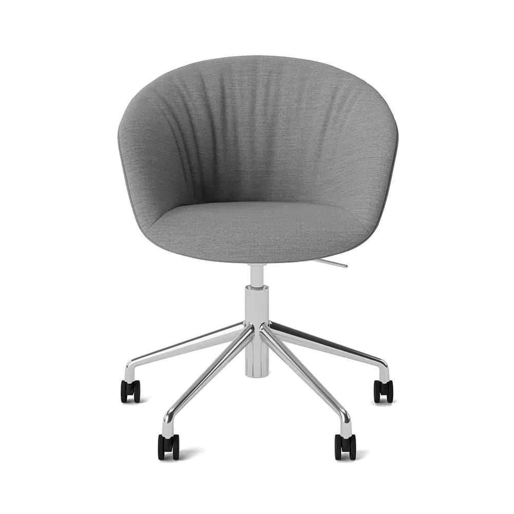 Swivel Office Chair with Gas Lift - Polished Base