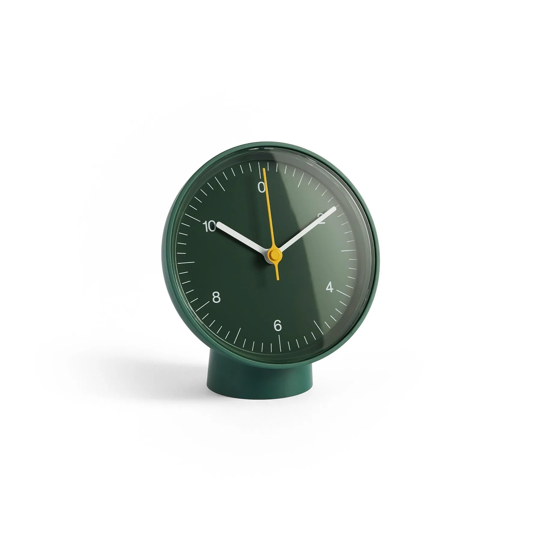 Table Clock with Silent Movement - Green