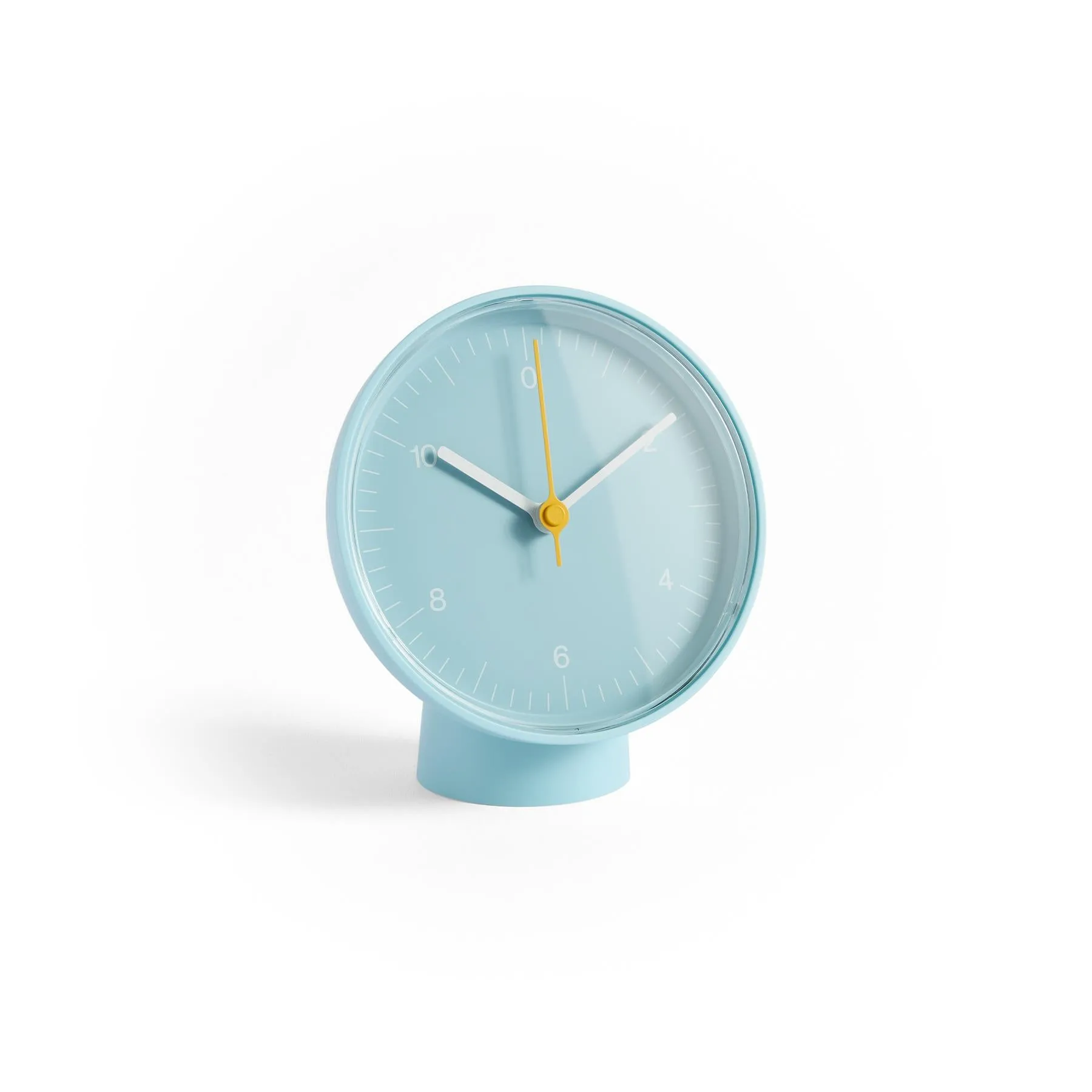Table Clock with Silent Movement - White