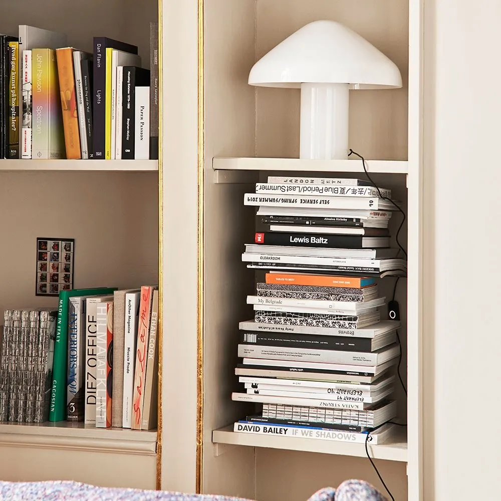 Table Lamp with LED - Opal White, Glass