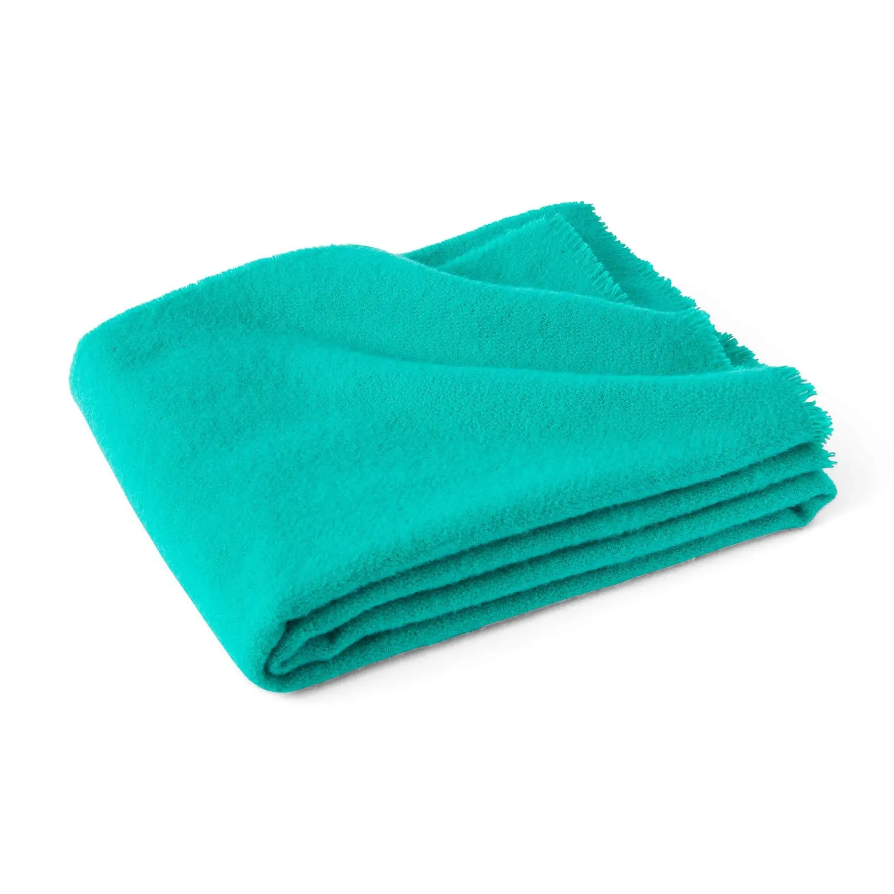 Throw Blanket with Twill Weave - Grey, Wool