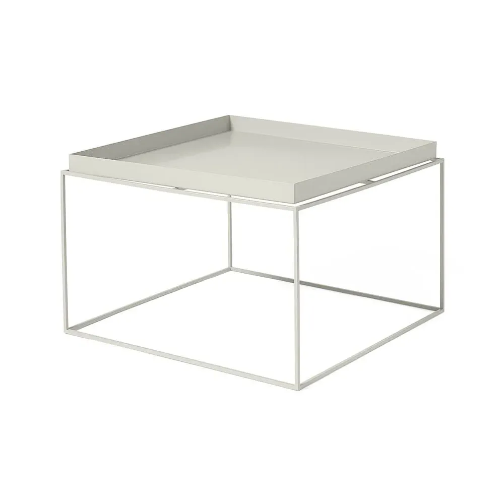 Tray Coffee Table with Removable Top - White