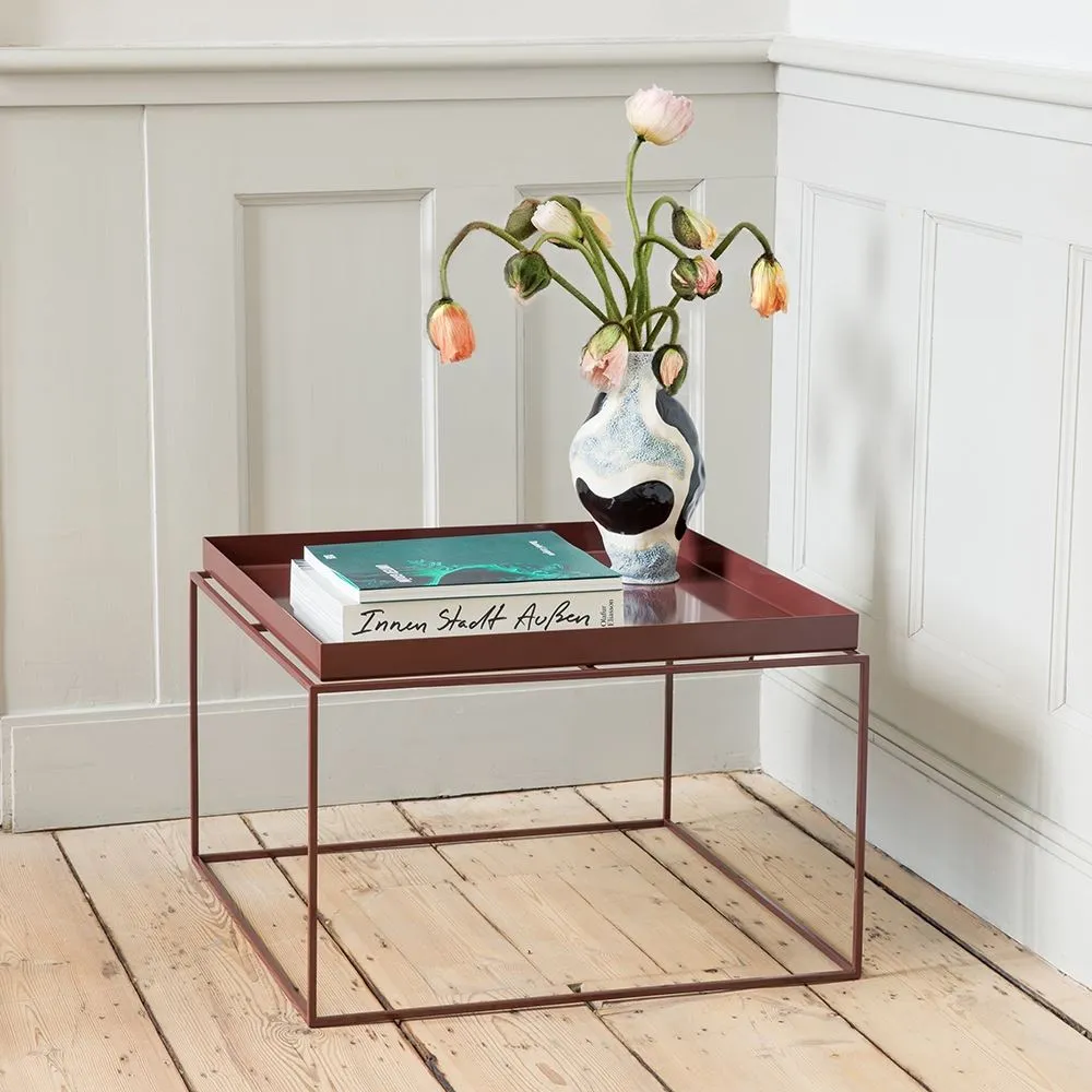 Tray Coffee Table with Removable Top - White