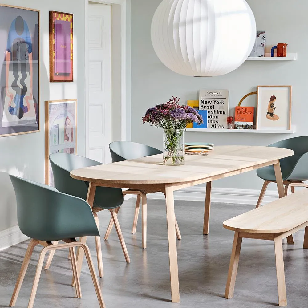 Triangle Leg Bench Large - Oiled Oak