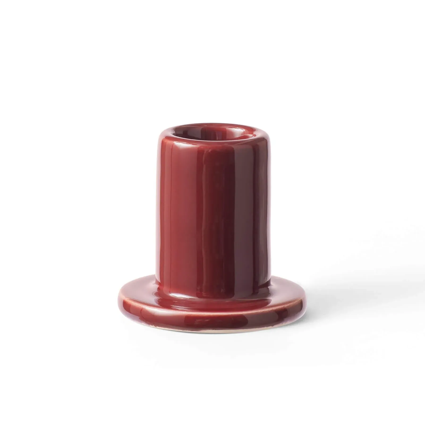 Tube Candleholder - Blue, Earthenware