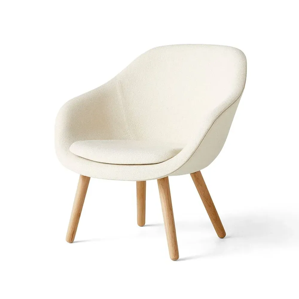 Upholstered Lounge Chair - Divina Melange, Oak