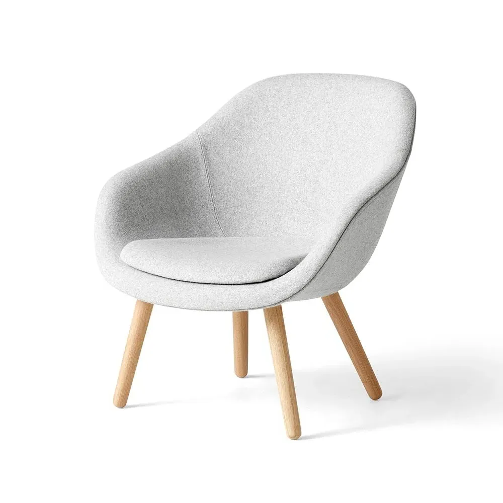 Upholstered Lounge Chair - Olavi, Oak