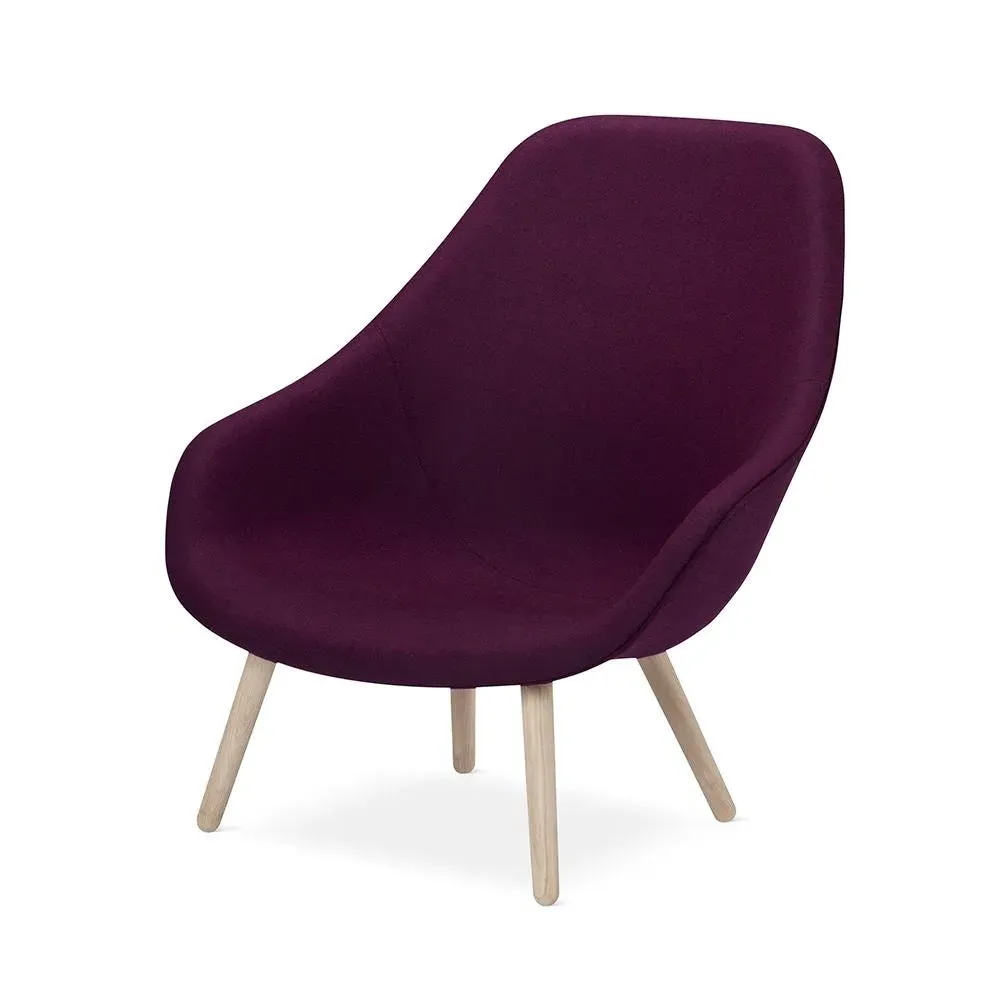 Upholstered Lounge Chair - Soaped Oak